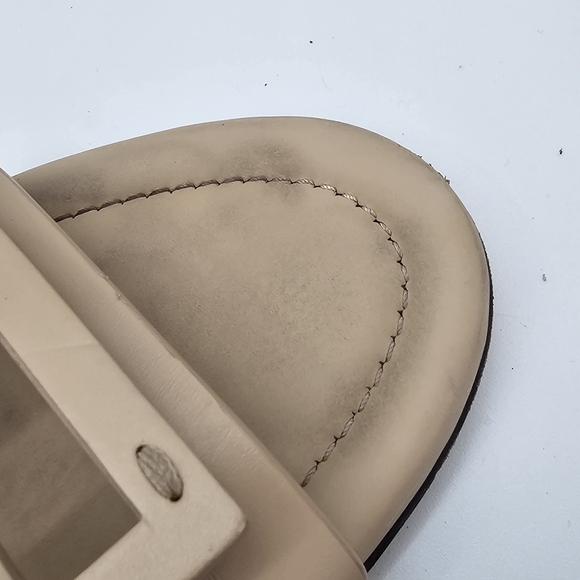 Fendi Baguette FF Leather Sandals Tan Size 39 (US 8.5) - Picture 12 of 15